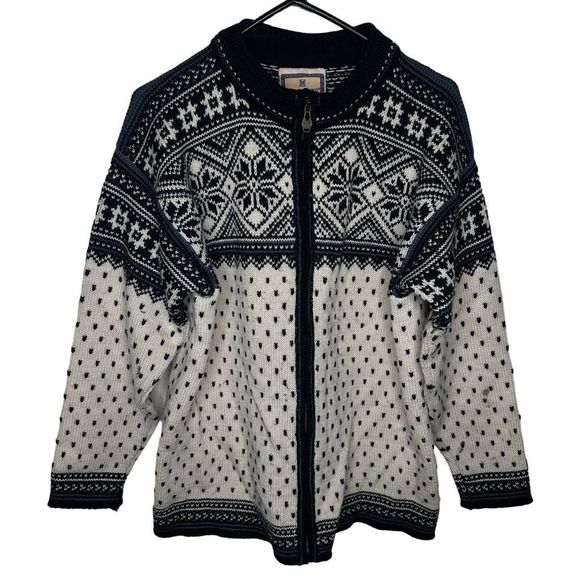 Dale Of Norway Nordic Full Zip Wool Knit Cardigan Sweater Unisex Size MEDIUM - Picture 1 of 6